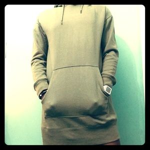 Forever 21 Green Oversized Unisex Hoodie